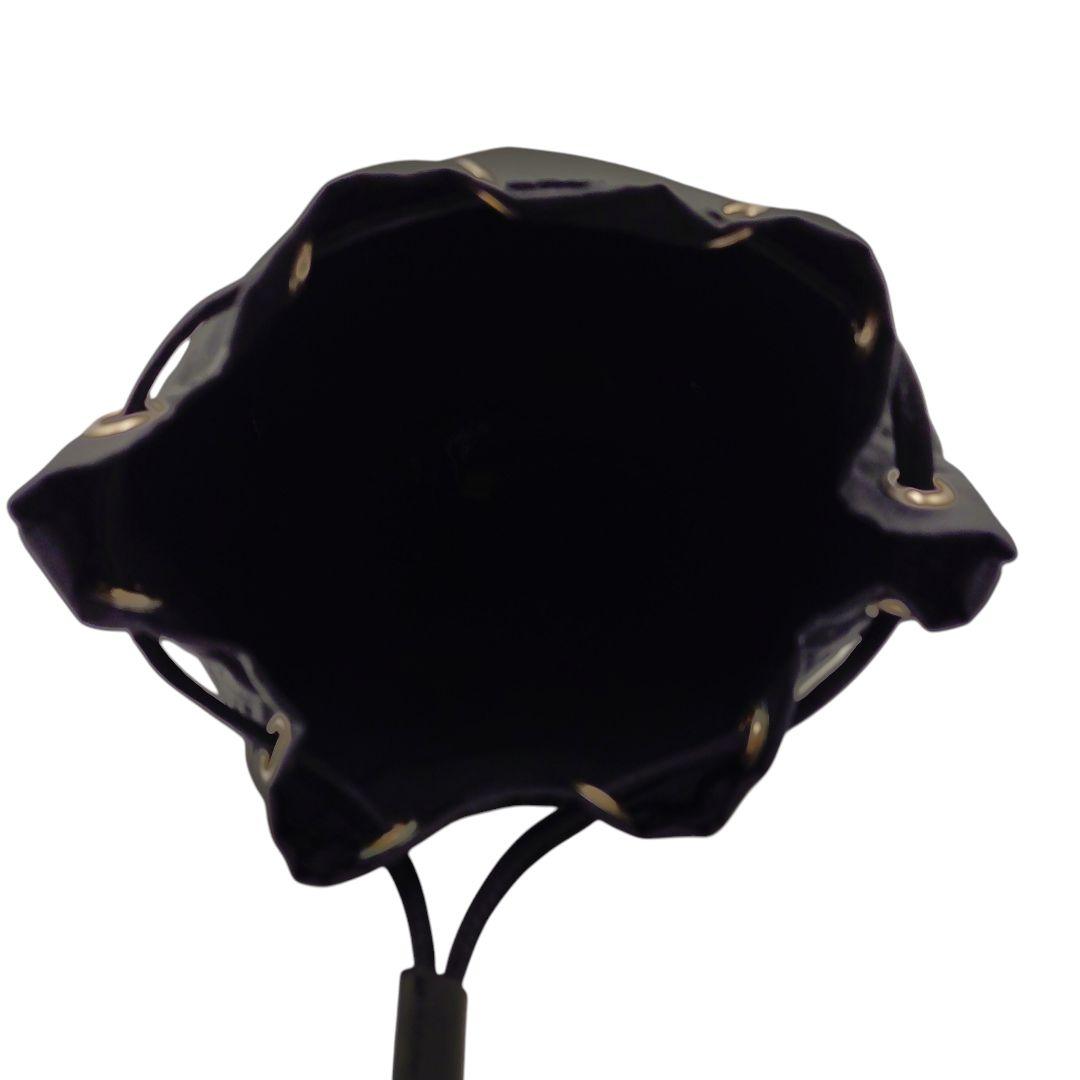 ★美品★PRADA プラダ 巾着 ポーチ 三角ロゴ ナイロン ブラック 黒