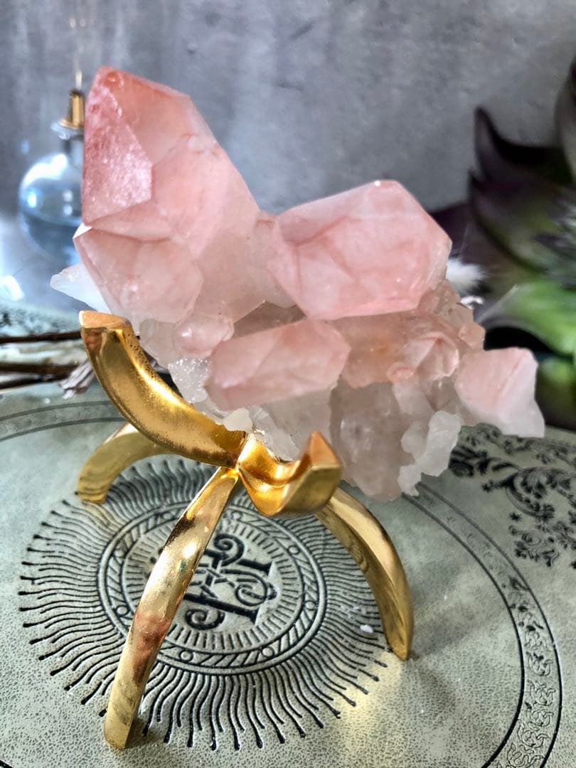 スカーレットテンプルレムリアン　クラスター　ストロベリー　レムリアン　ピンク