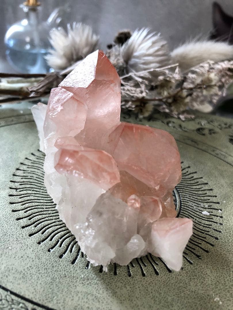 スカーレットテンプルレムリアン　クラスター　ストロベリー　レムリアン　ピンク