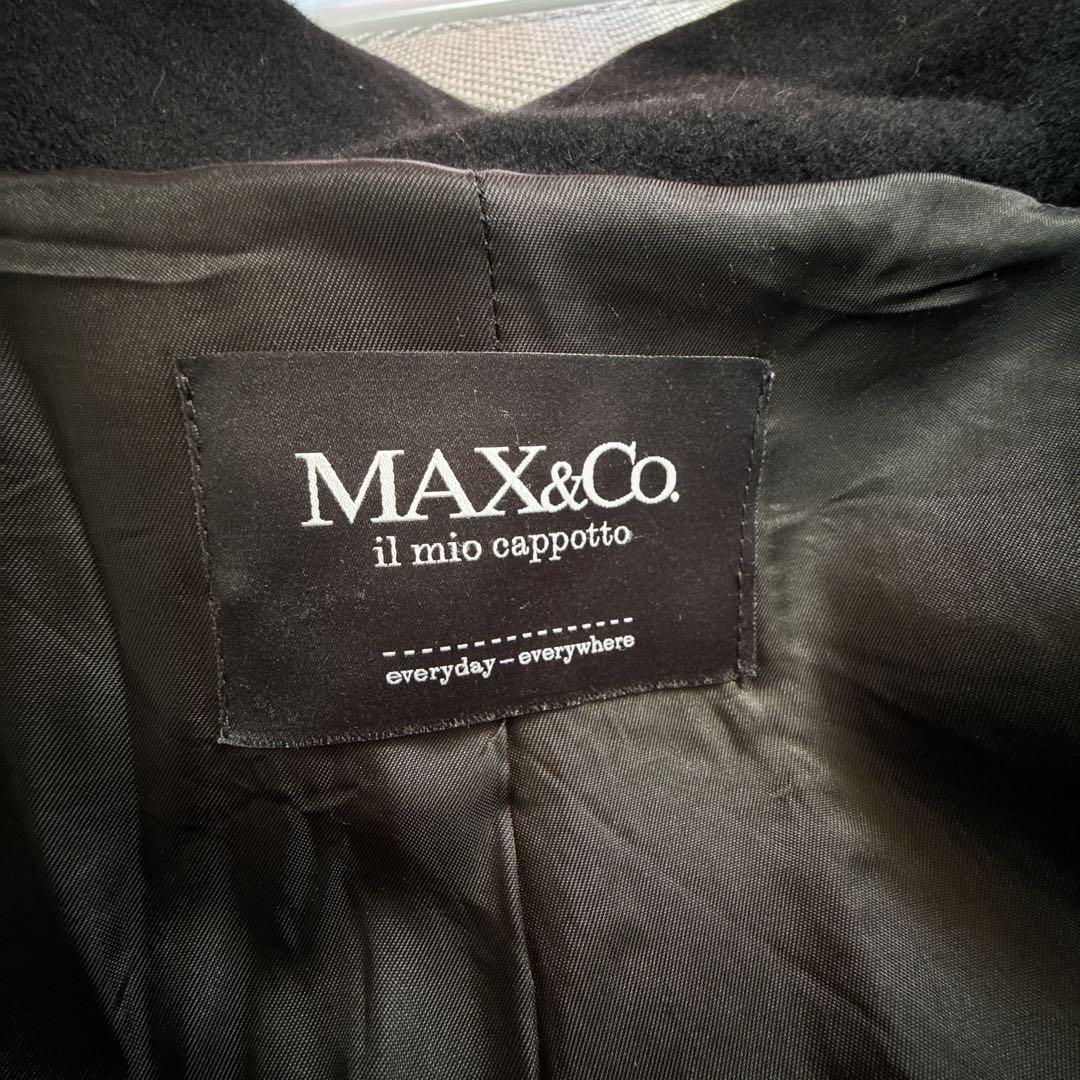 美品 MAX&Co. MaxMara スタンドネック 2way ウールコート