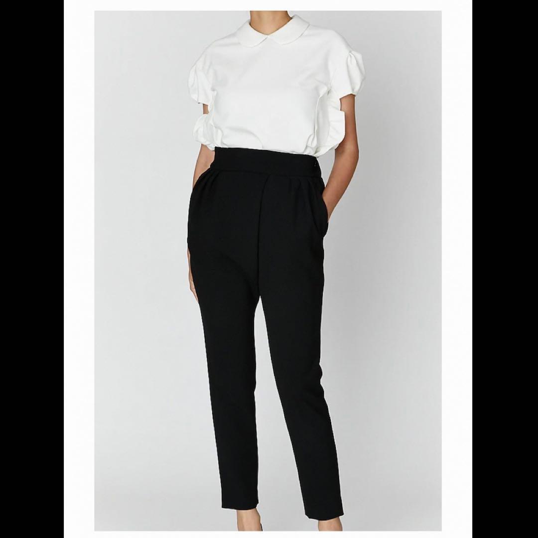 P*o様 YOKOCHAN パフスリーブサイドラッフルブラウス (ヨーコチャンセ