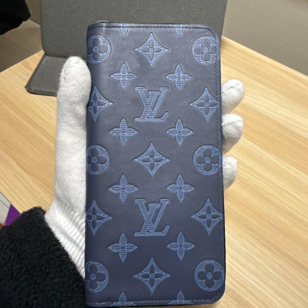 Louis Vuitton長財布ネイビー （ジッピーウォレット・ヴェルティカル）