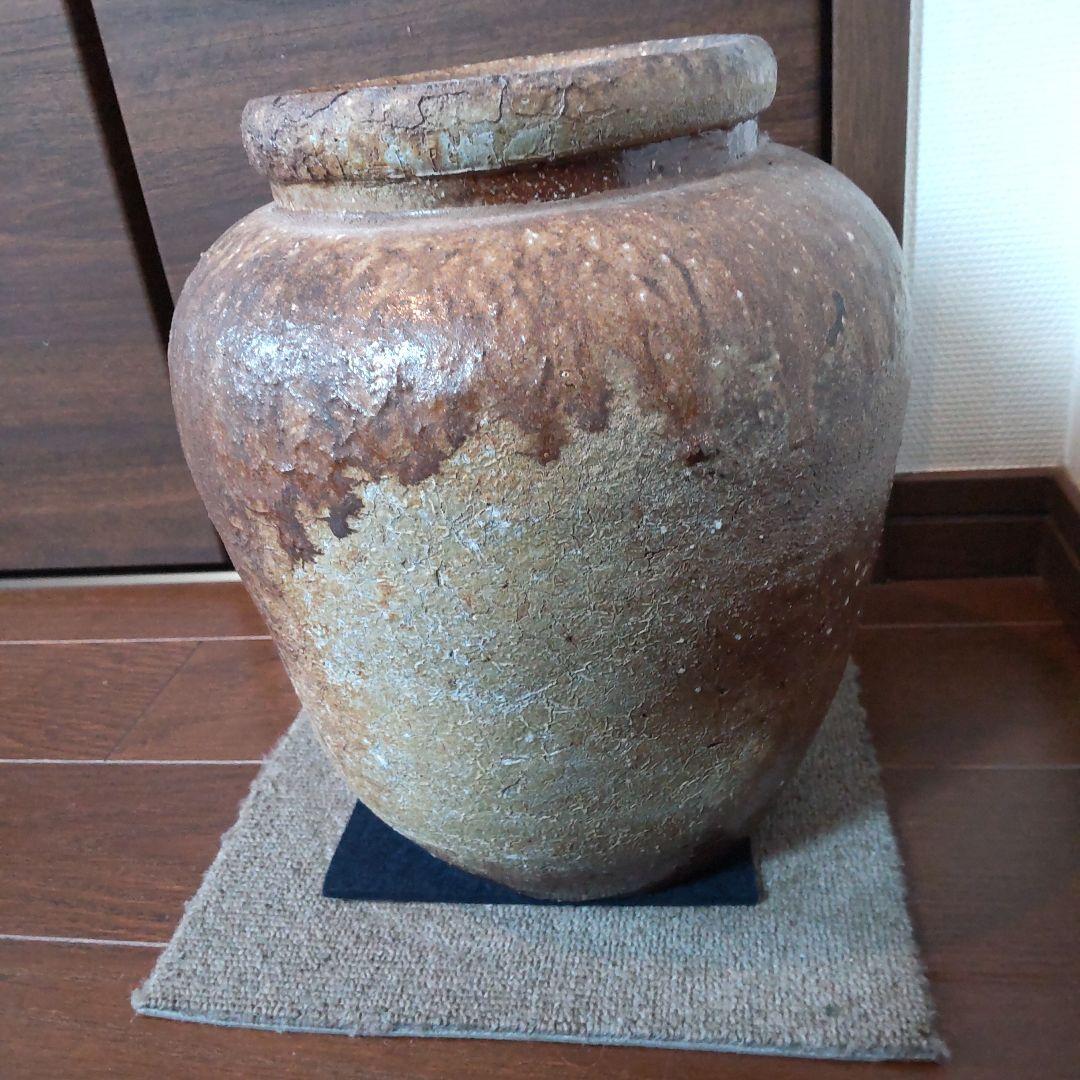 渋い　中壺　23　備前焼