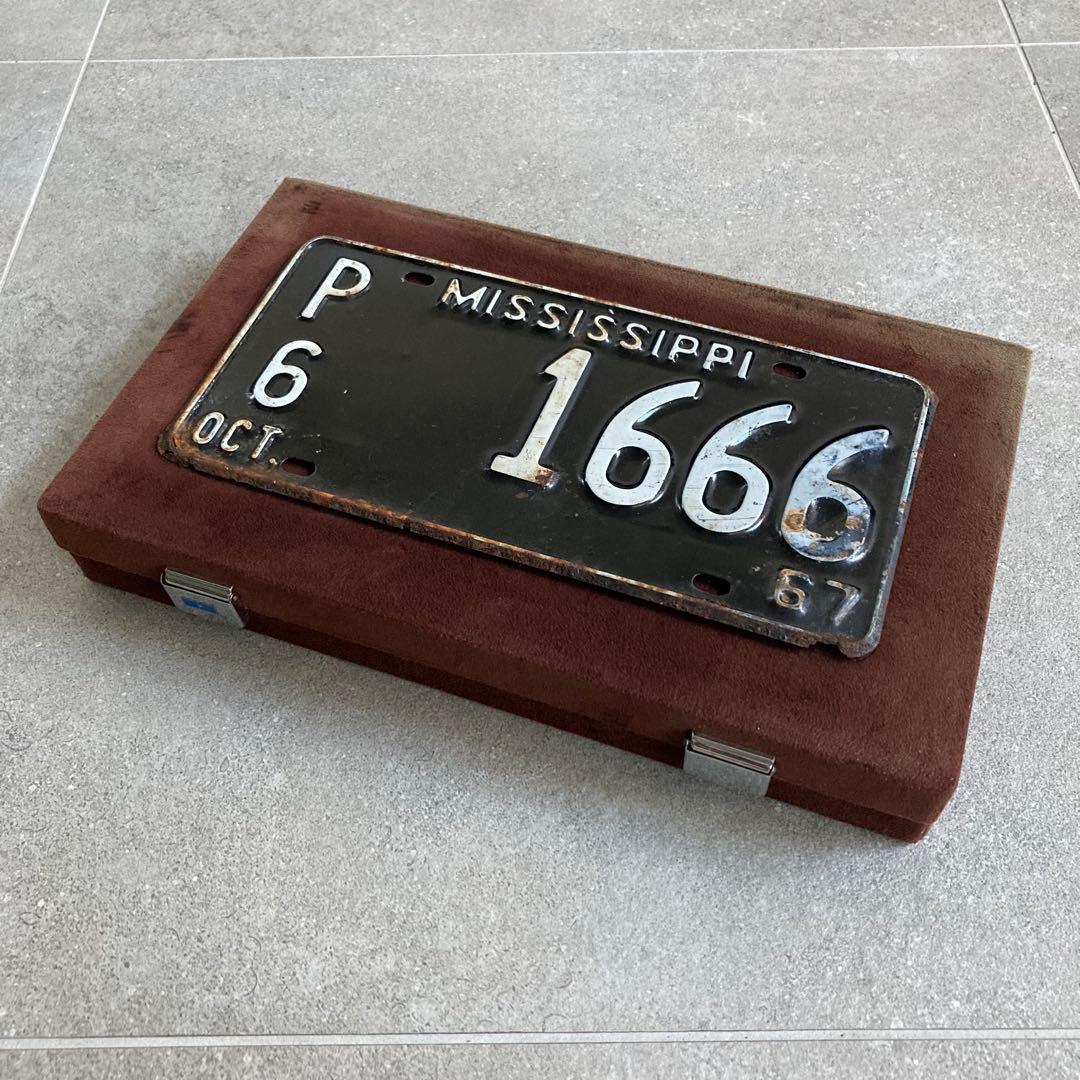 アメリカヴィンテージ コレクションBOX 1967 ミシシッピナンバープレート付