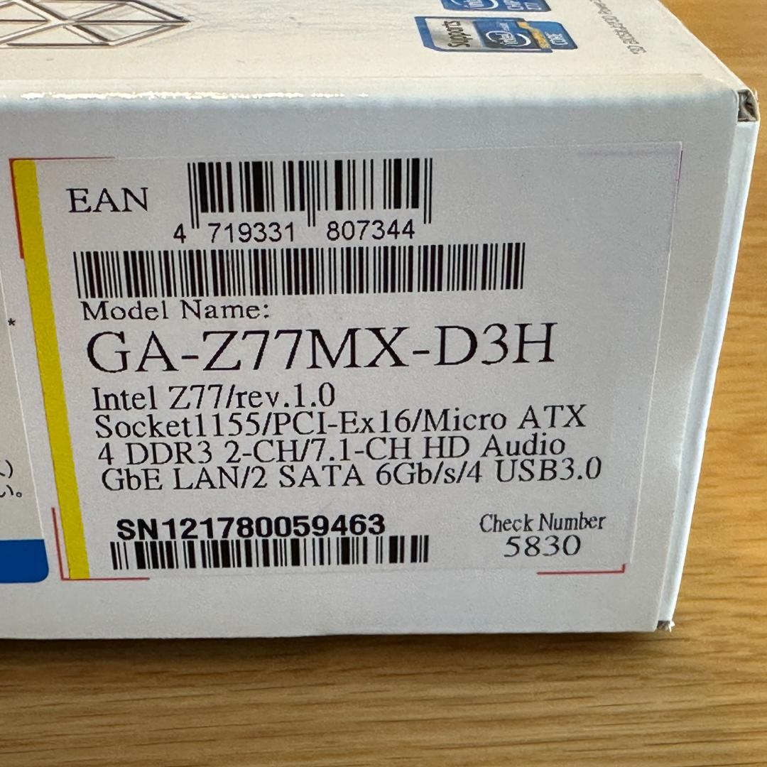 マザーボード GIGABYTE GA-Z77MX-D3H