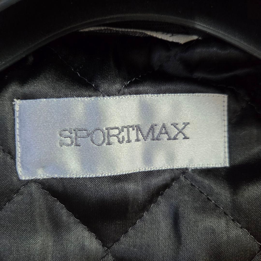 美品 Max Mara ベルテッド ロングコート キルティング XL ブラック