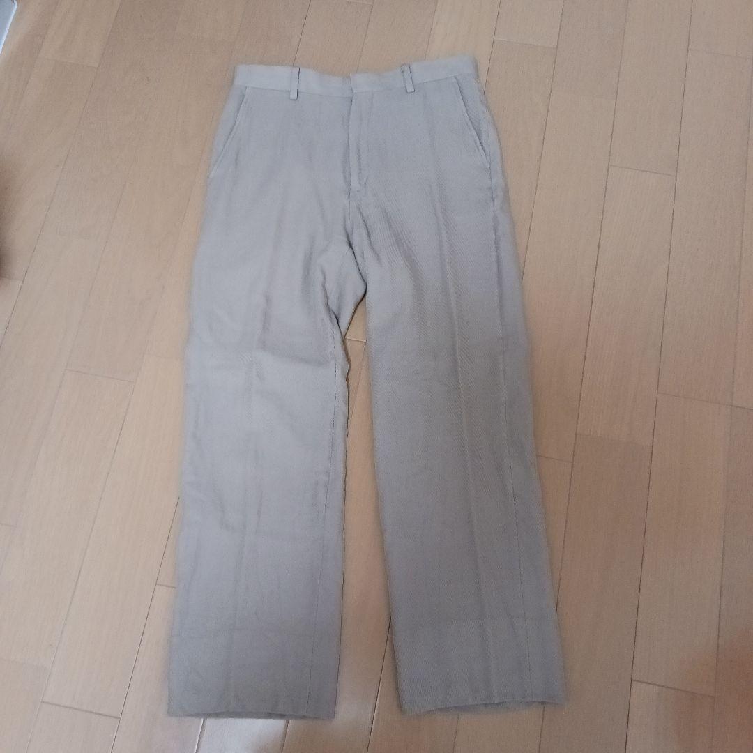 ともぞう　オーラリー　ライトベージュ ストレートレッグパンツ