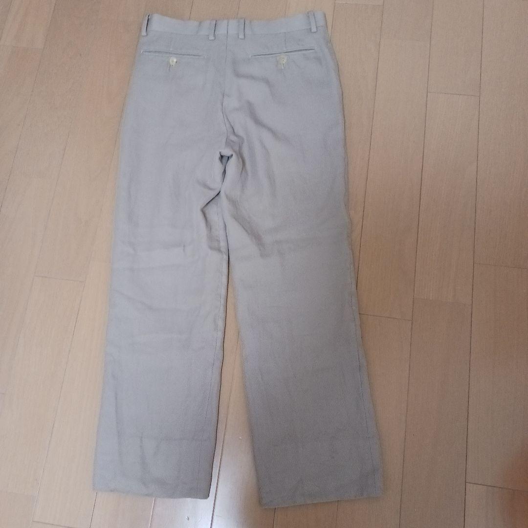 ともぞう　オーラリー　ライトベージュ ストレートレッグパンツ