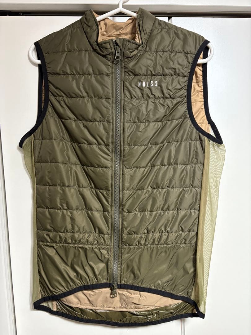 【美品】NDLSS 断熱ジレ・ベスト Lサイズ ダークオリーブ