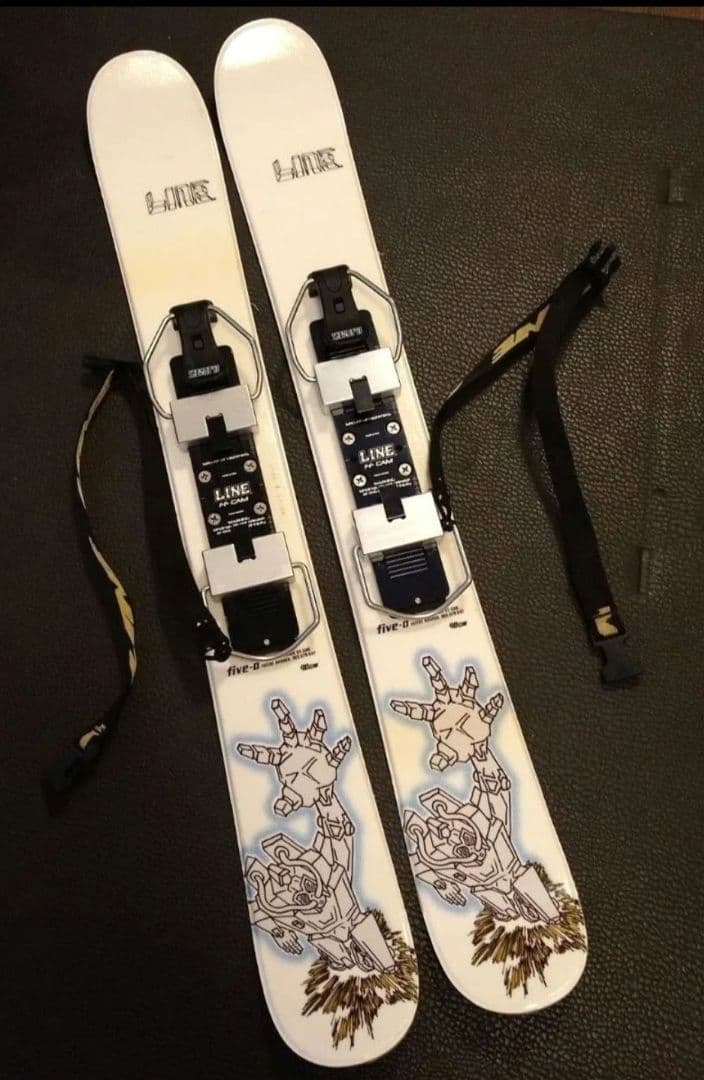 年末セール【稀少】LINE FIVE アルミビンディング付き ショートスキー