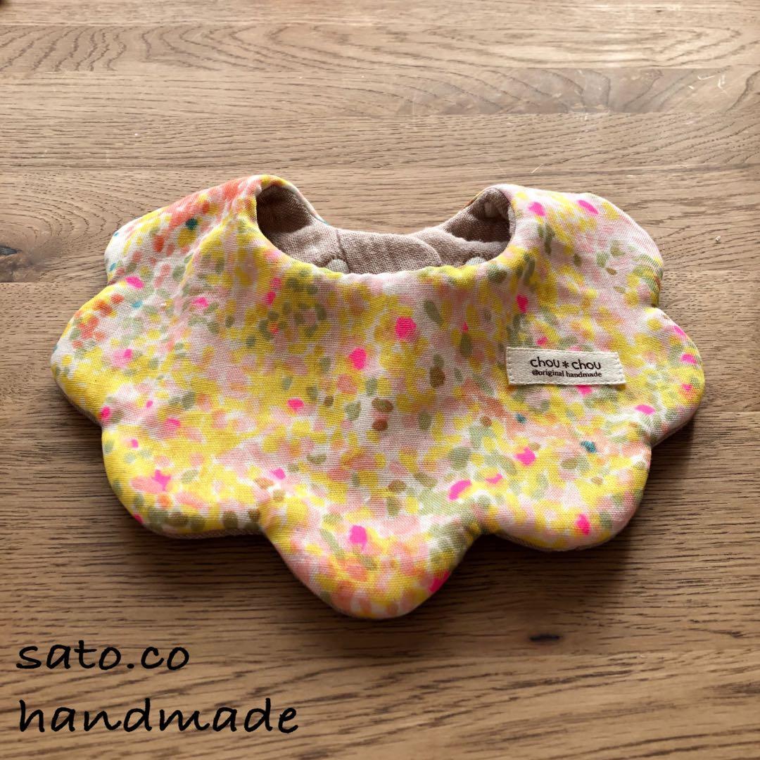 タグ付きガーゼスタイ＊ハンドメイド