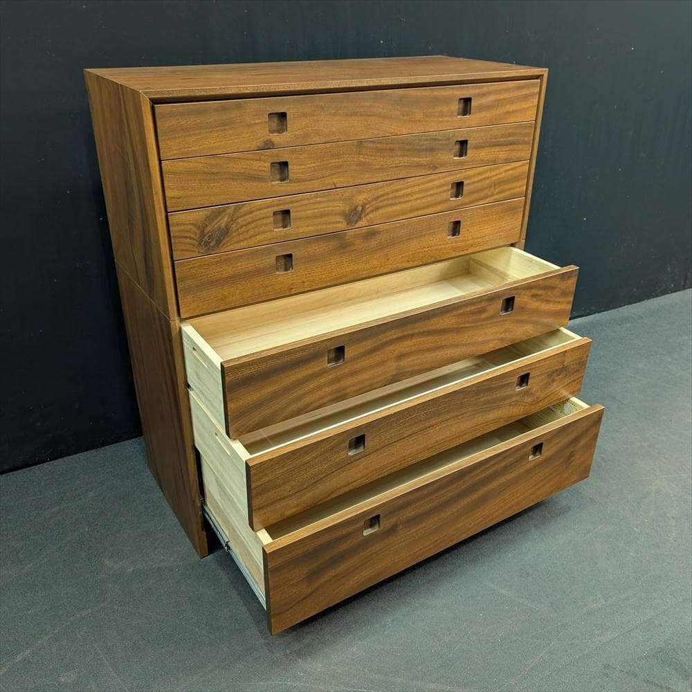 美品　橋詰家具　楠無垢材　国産　ミドルチェスト　タンス　チェスト　箪笥　着物