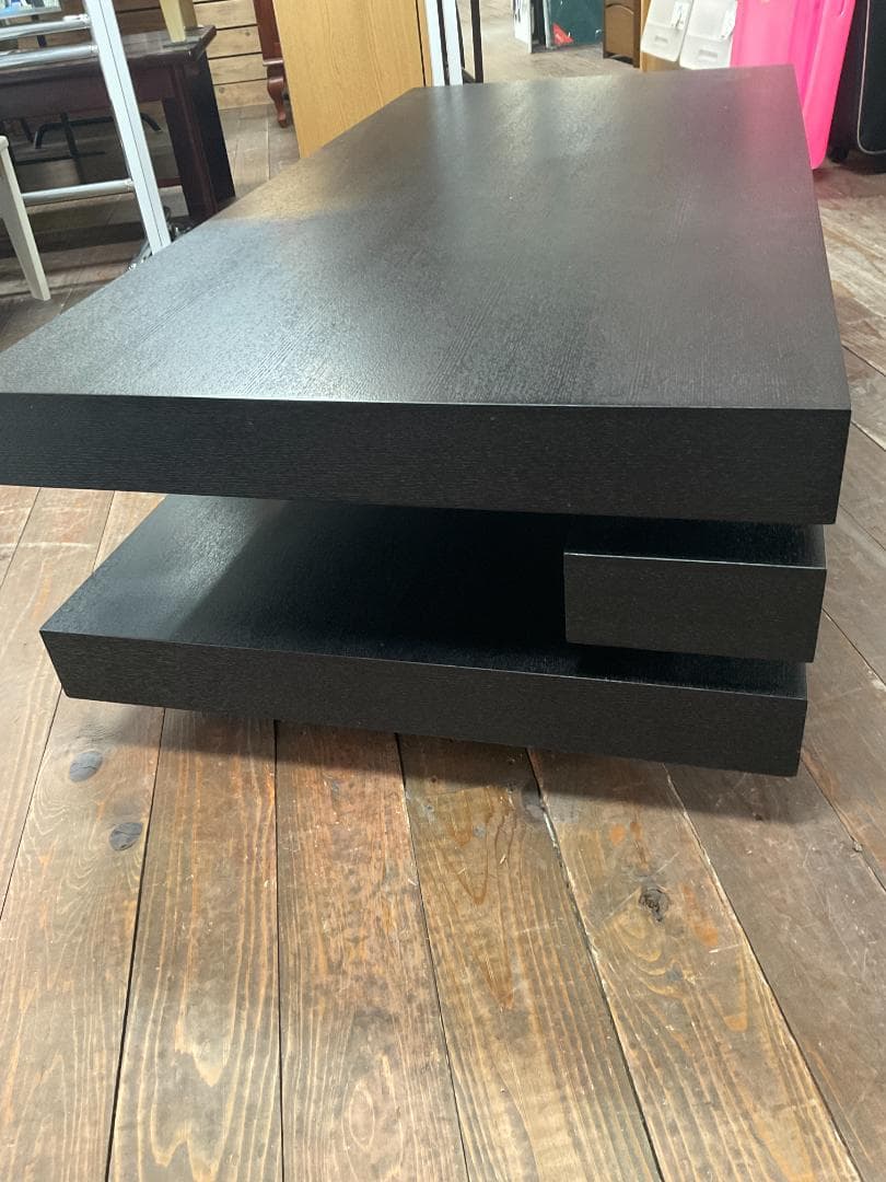 送料込　120　センターテーブル　ローテーブル　ブラック