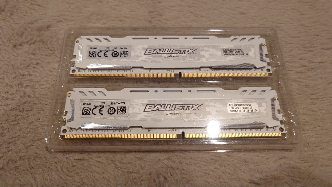 Ballistix DDR4 16GB (2x8GB) メモリ