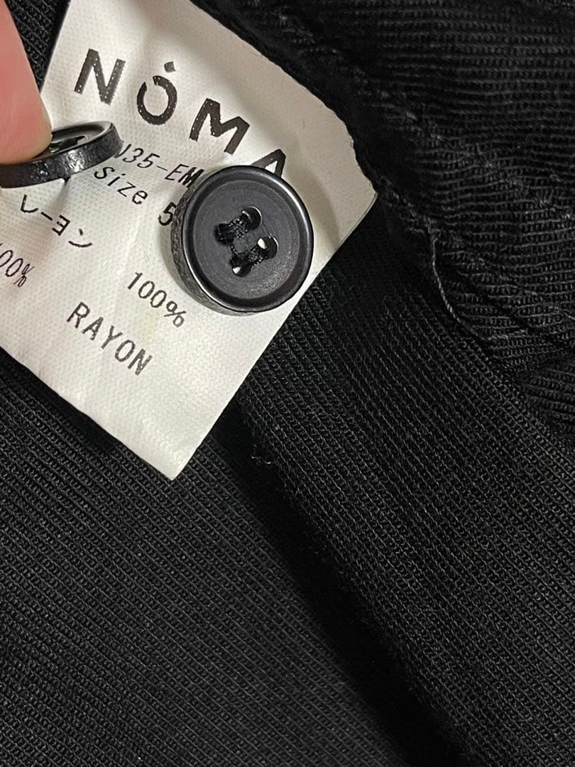 NOMA t.d. フローラルハンド　花柄刺繍 オーバーサイズシャツ　ブラウス