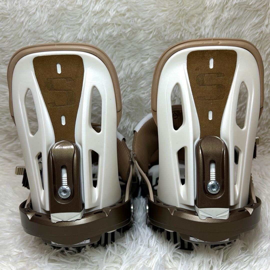 美品✨SALOMON スノーボードビンディング ブラウンsサイズ