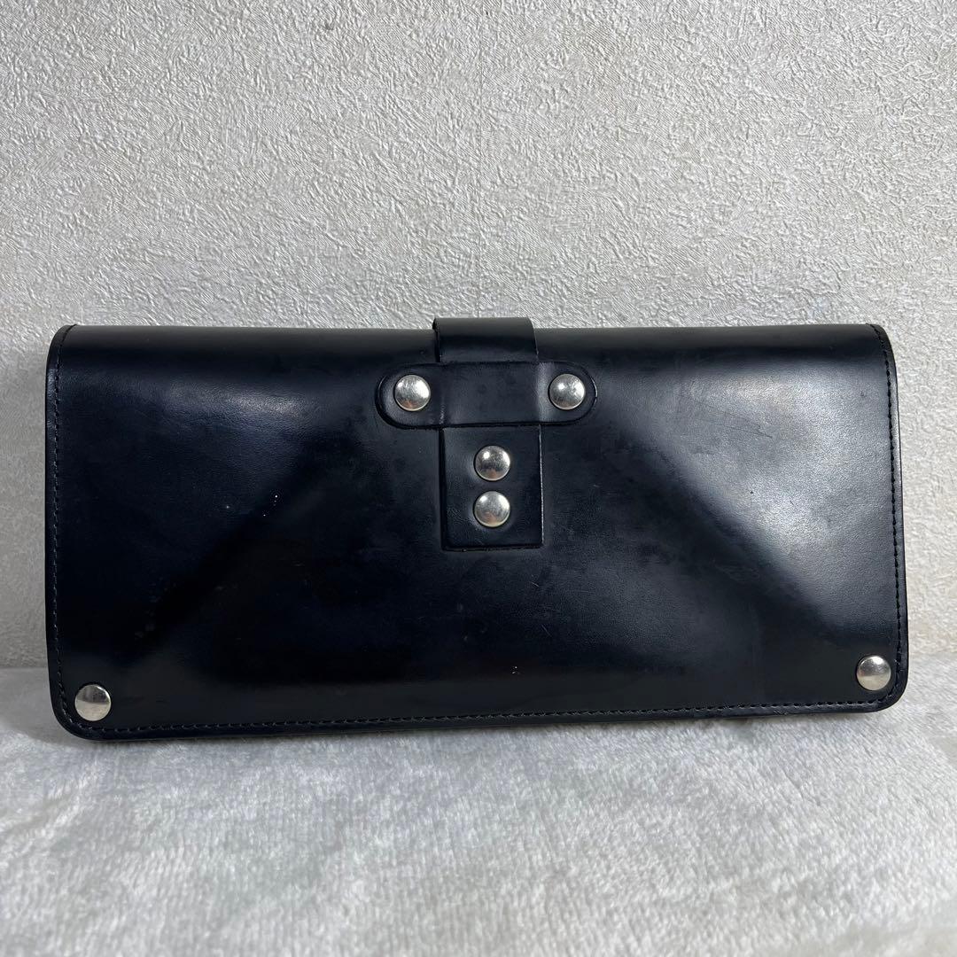 コムデギャルソン 長財布 ロングウォレット レザー 革 ブラック 黒