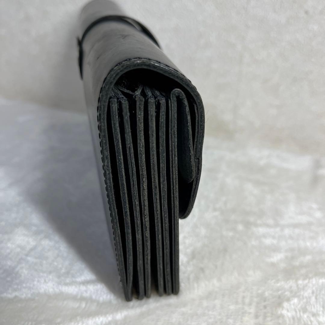 コムデギャルソン 長財布 ロングウォレット レザー 革 ブラック 黒