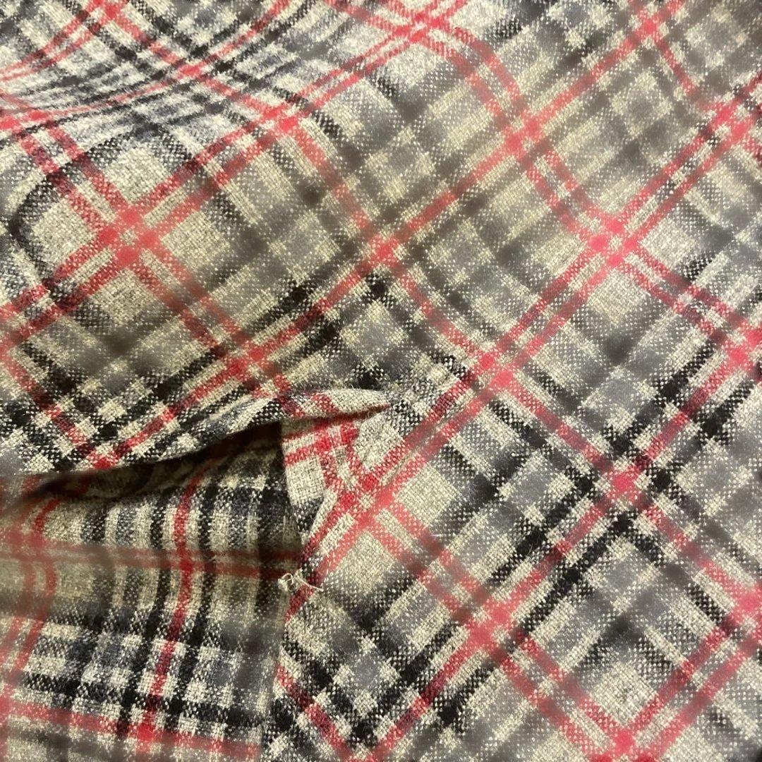 At last&co ウールチェックシャツカバーオール アットラストホースハイド