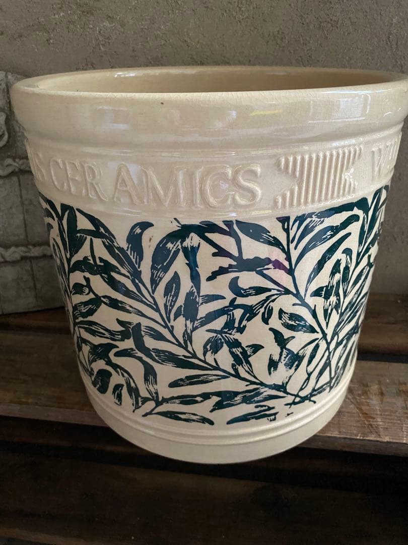 ウィリアムモリス リーフシリンダー24cm 植木鉢