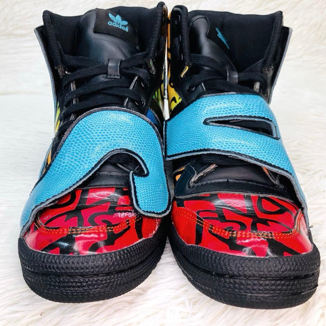 【希少モデル】25㌢ジェレミー・スコット×アディダス　レターズ　トロピカルカラー