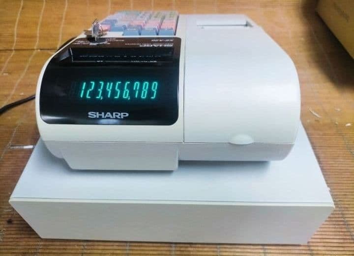 シャープレジスター　XE-A20　店名設定無料ロゴ可能機種　673838