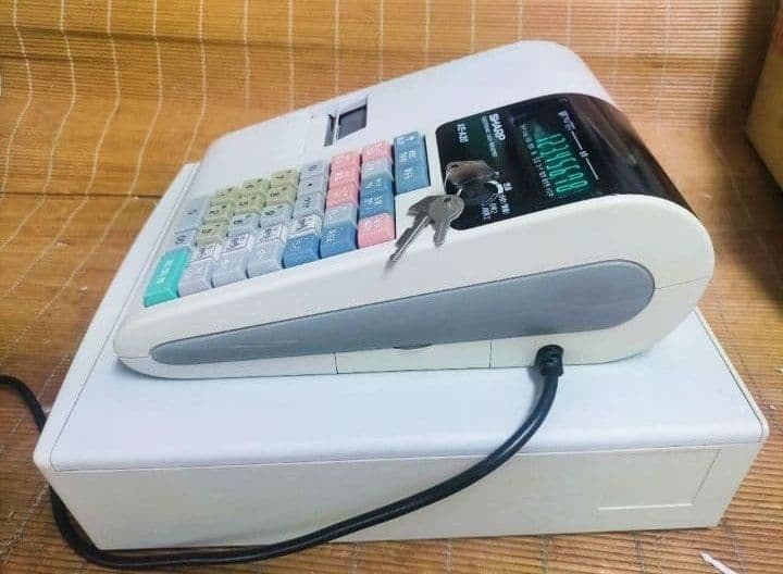 シャープレジスター　XE-A20　店名設定無料ロゴ可能機種　673838