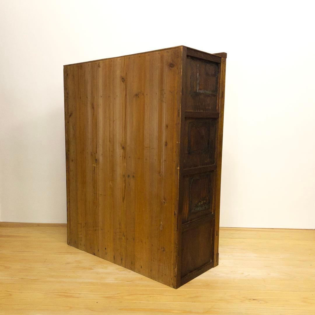 ガラス棚　水屋箪笥　収納棚　古道具　古家具　和家具　ビンテージ　アンティーク