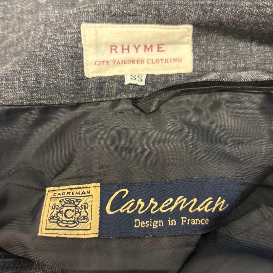 オリヒカ ライム ノーカラー パンツ スーツ セットアップ 洗える 近年モデル⑤