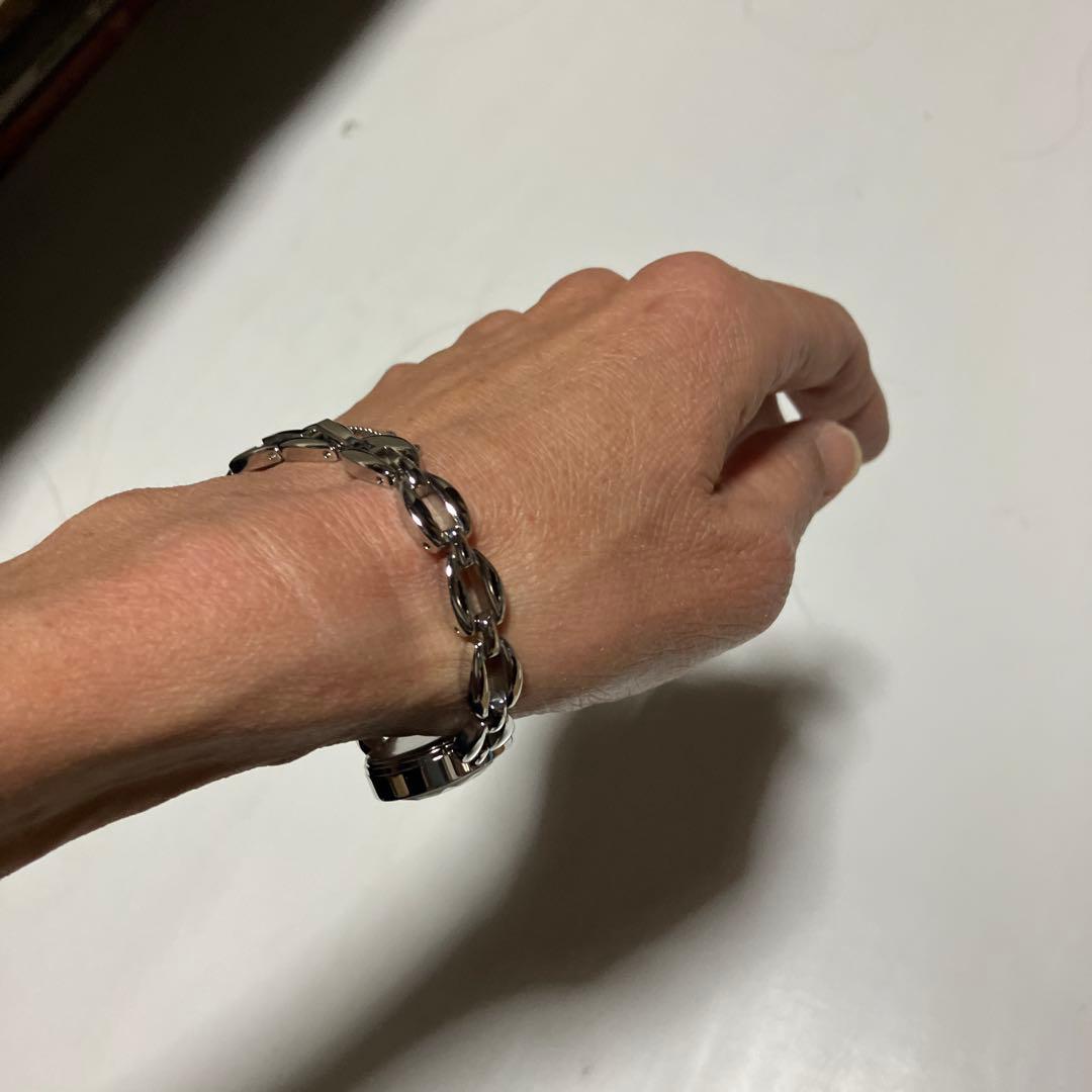 稼動品 4℃ ストーン付 ソーラー式腕時計