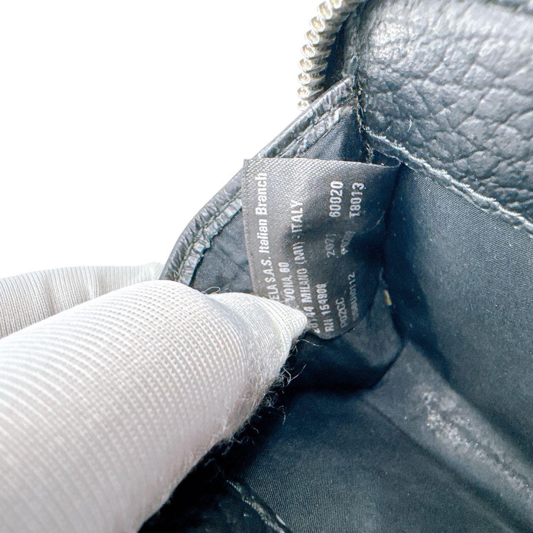 メゾンマルジェラ レザー 4ステッチ ジップウォレット ケース 新品同様