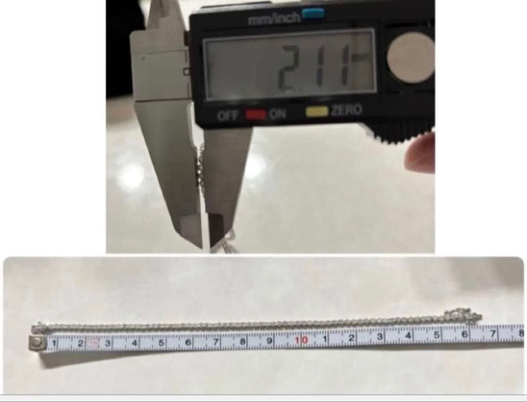 K18WGダイヤモンドブレスレット テニスブレスレット　0.95ct 16㎝