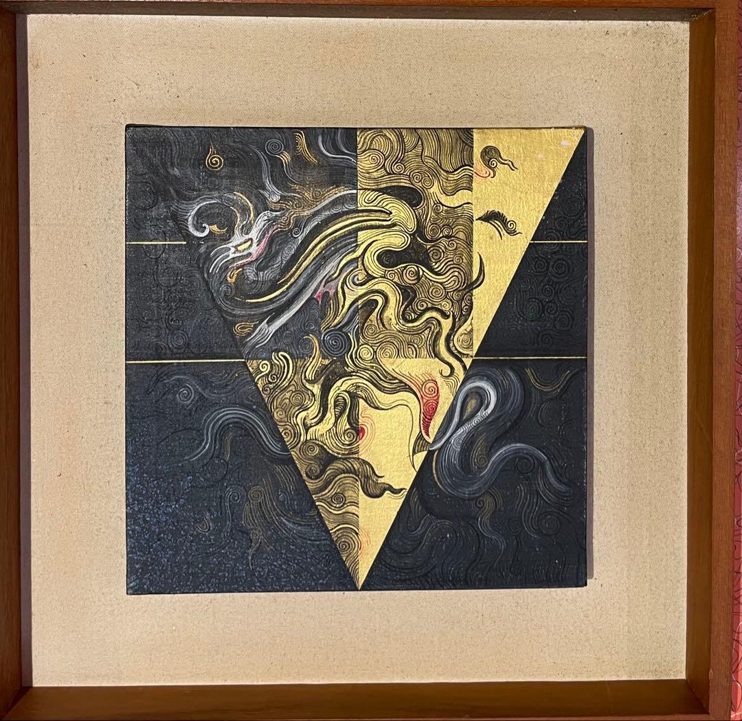 タイの宗教画　三点セット インテリア 仏画