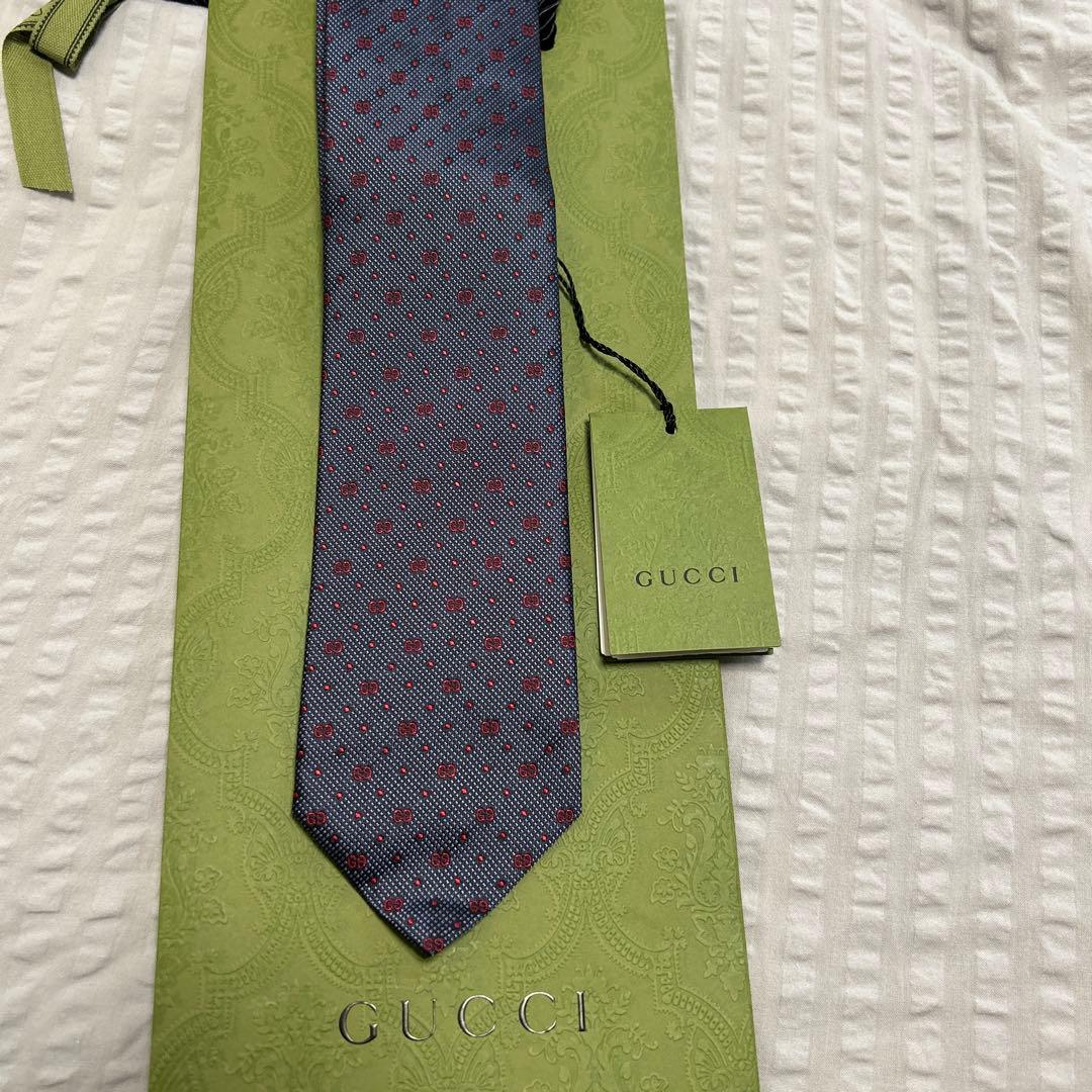 GUCCI ドット柄 風ネクタイ タグ付き