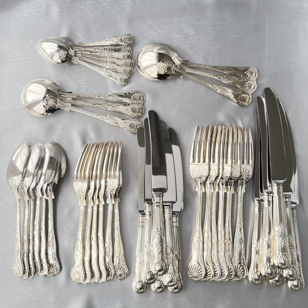 【e Butler】キングスパターンのディナーセット 6名用42本組