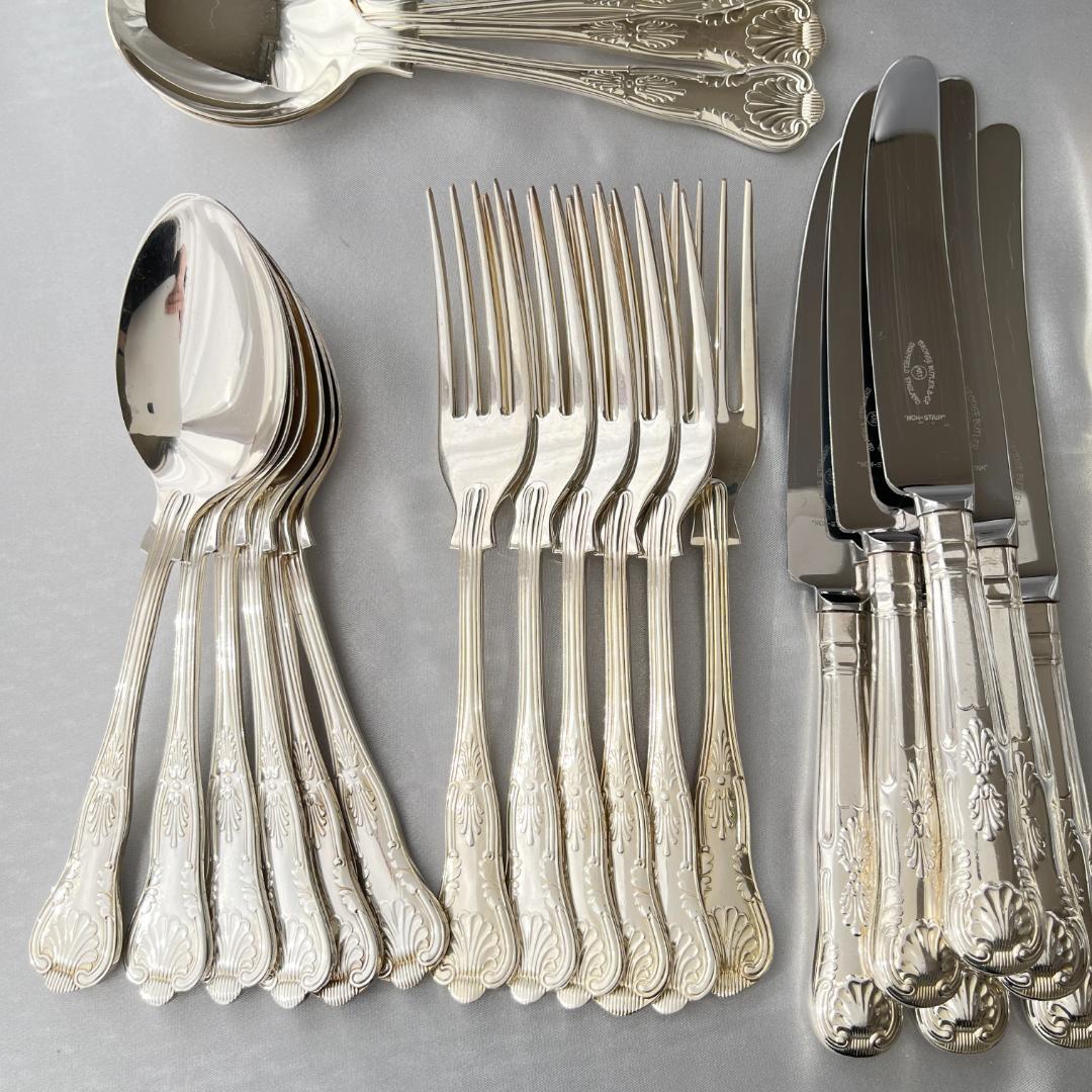 【e Butler】キングスパターンのディナーセット 6名用42本組