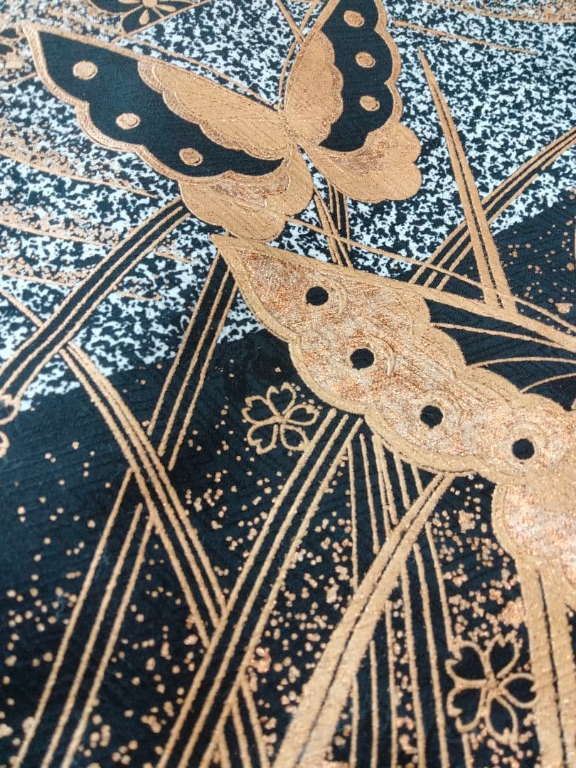 専用）振袖セット ゴールド シルバー ブラック 蝶