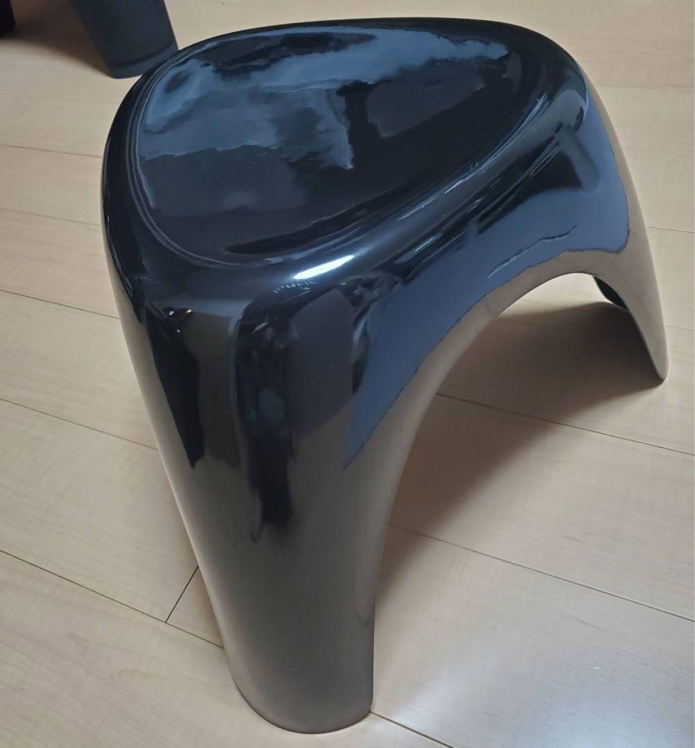 habitat Sori Yanagi デザイン スツール 黒2