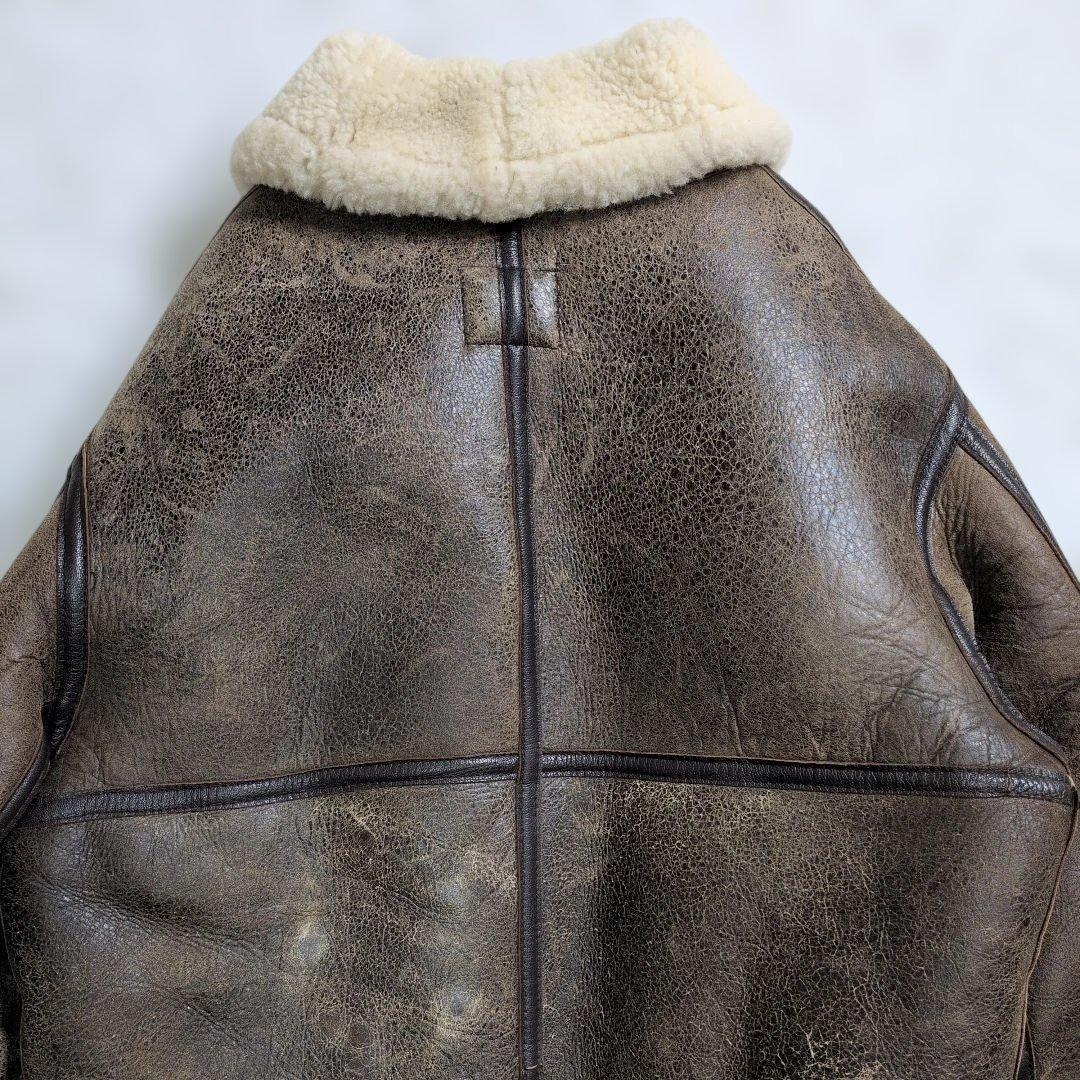 超良品 AVIREX B-3　38　リアルムートン ボア　胸タグ　L〜XL