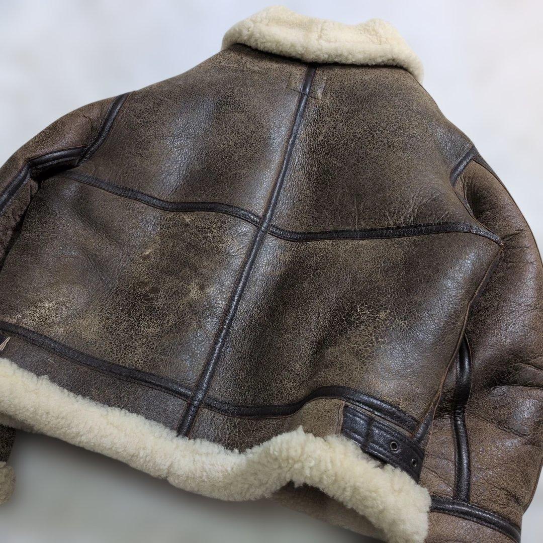 超良品 AVIREX B-3　38　リアルムートン ボア　胸タグ　L〜XL