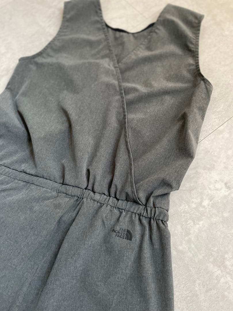 ノースフェイス　サロペットL ミックスチャコール