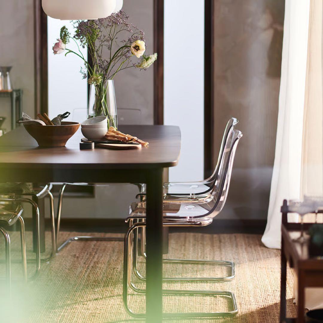 たのメル便組立発送⭐︎IKEA TOBIAS トービアス アクリルチェア