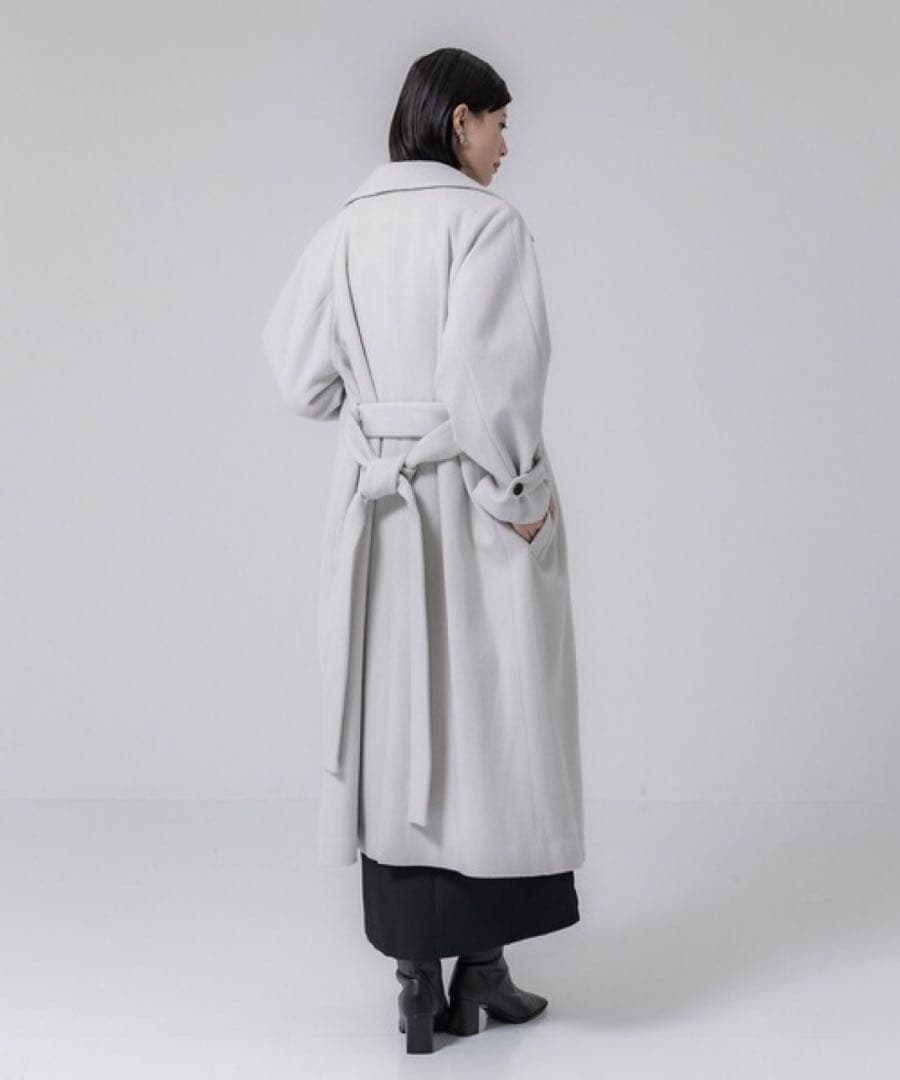 united tokyo 2wayステンカラーコート　ロング　ブラック　サイズ2