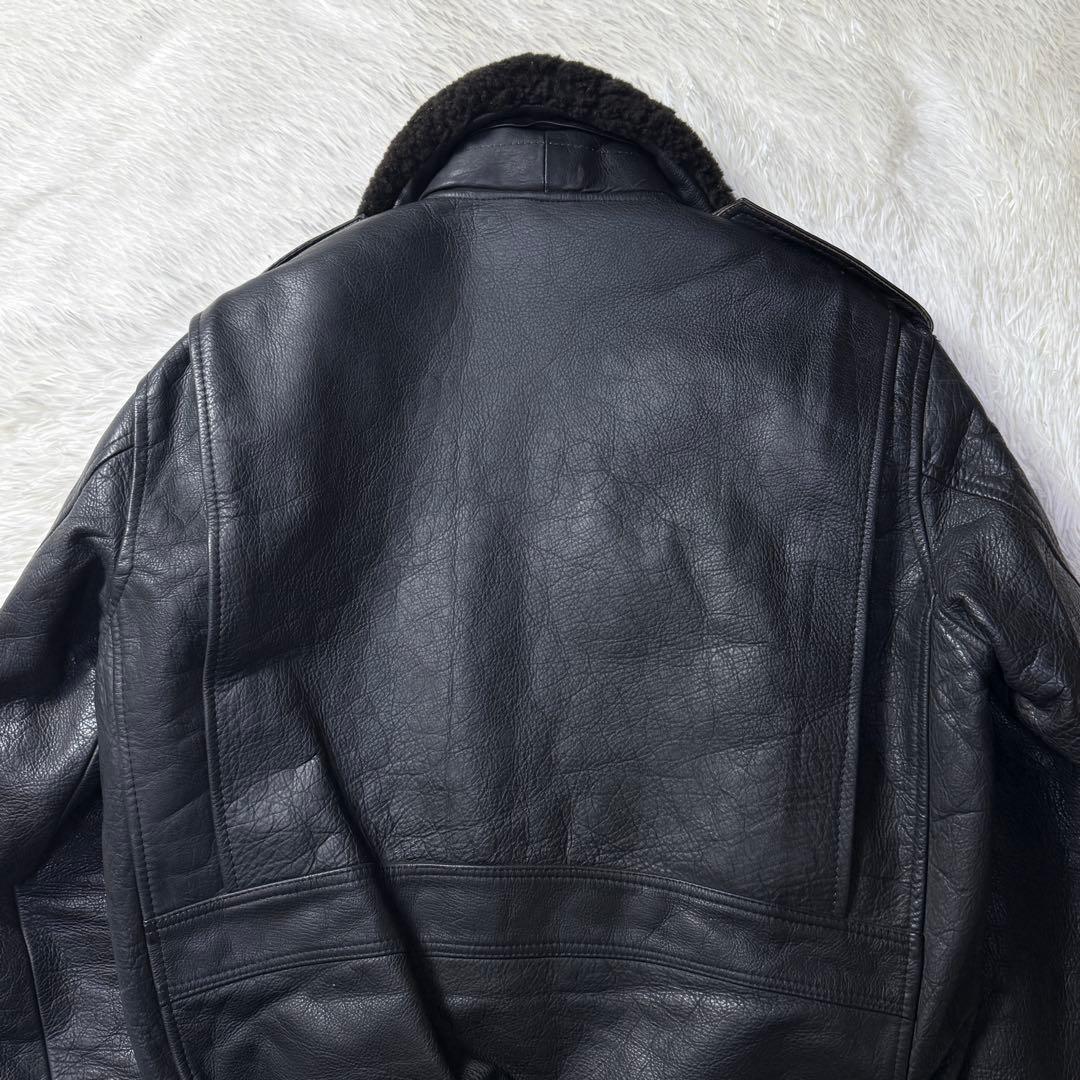 【90s】G-1 フライトレザージャケット M 襟ボア・ライナー付き完品！