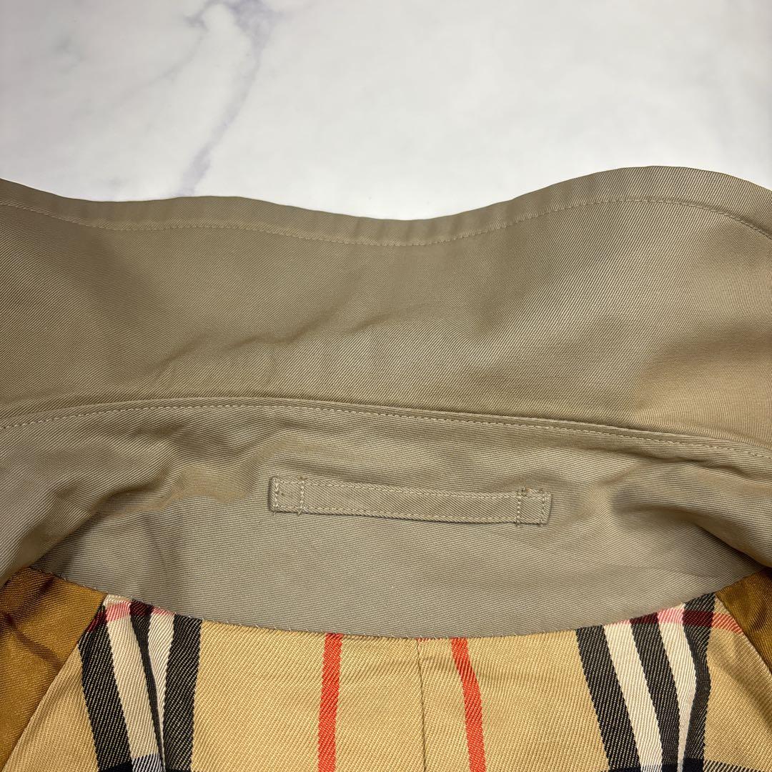 【逸品】バーバリーズ　ロングダブルトレンチコート　XL相当　カーキノバチェ