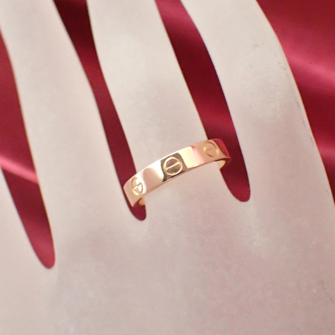 カルティエ Cartier K18PG ミニラブリング 50号 ピンクゴールド