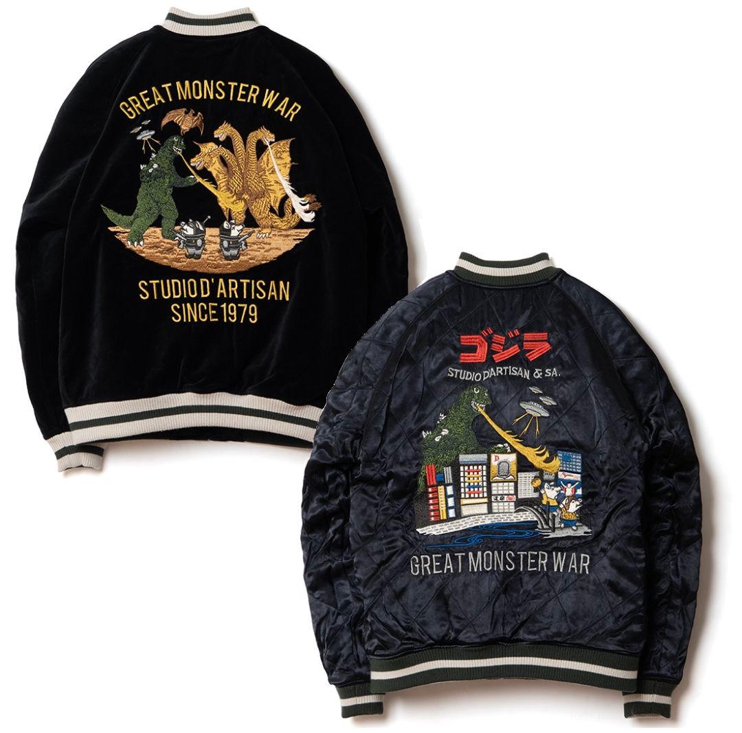 新品未使用 ダルチザン 怪獣大戦争スカジャン ゴジラvsキングギドラ 40