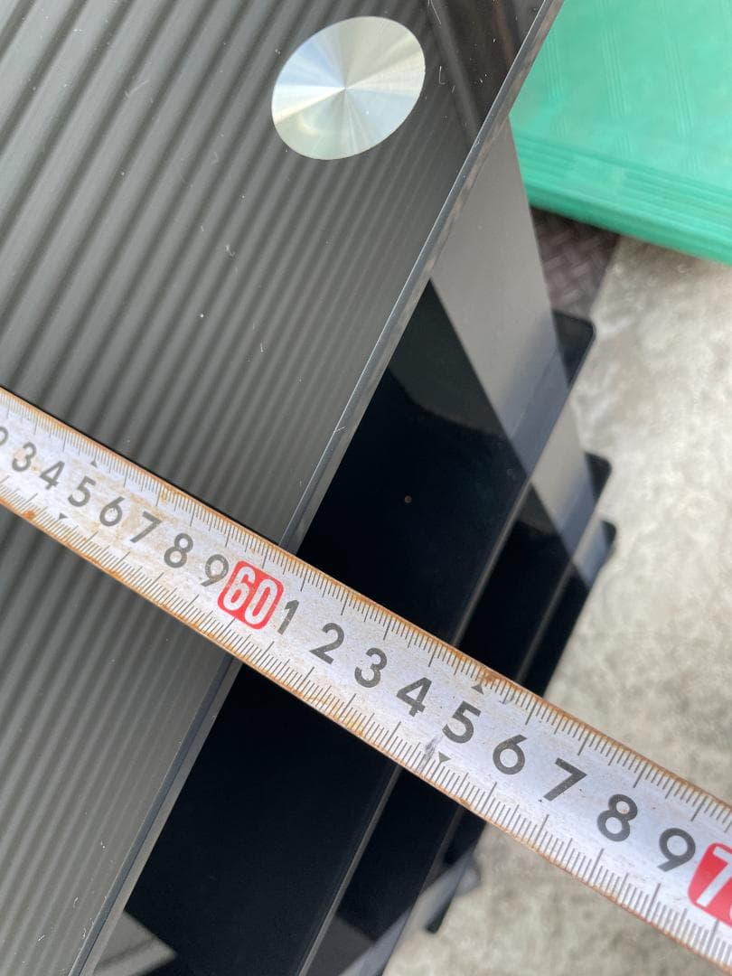 ★状態〇★ オーディオラック FITUEYES 強化ガラス 棚板 キャスター付き