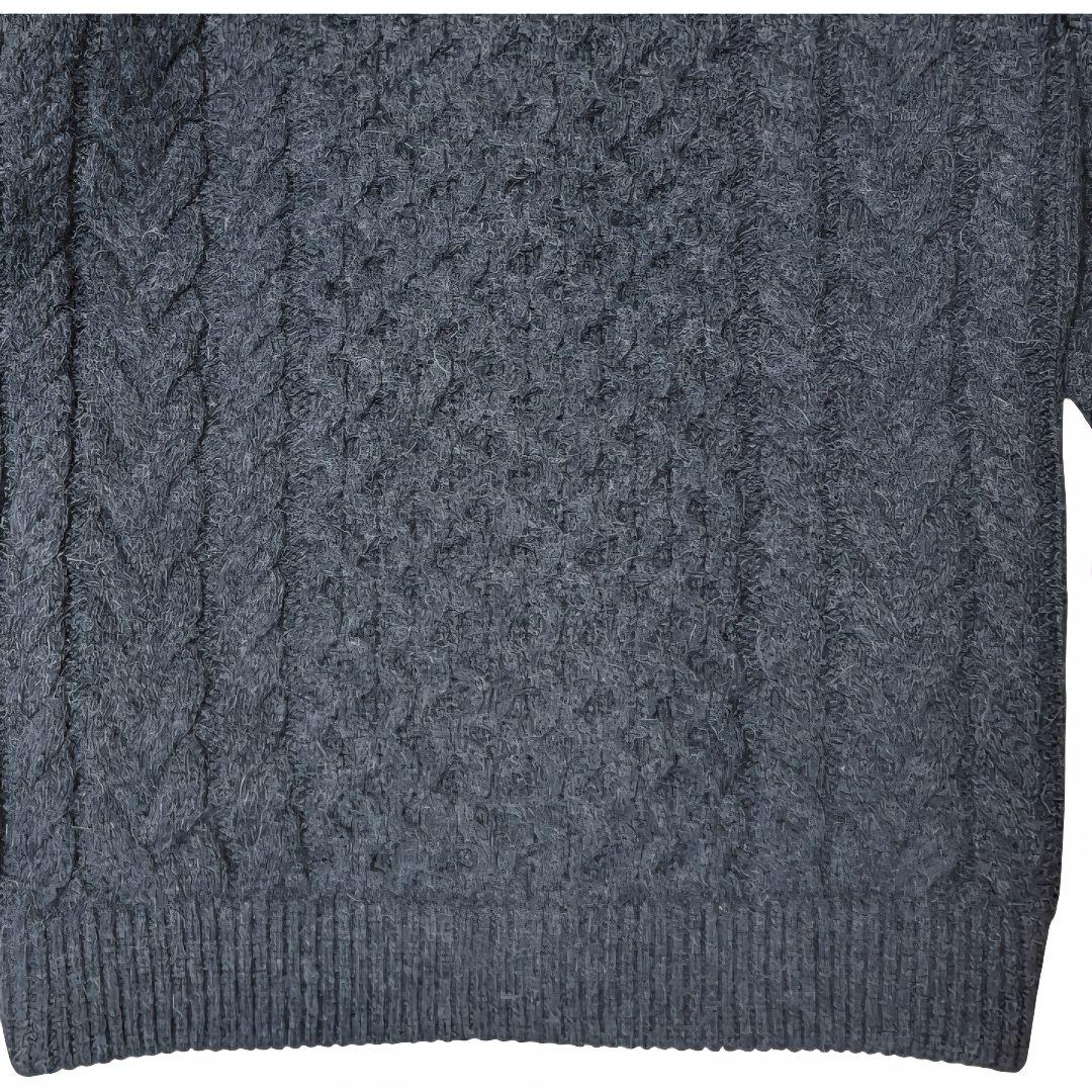 上質を纏う 定価11万 イノウエブラザーズ ロイヤルアルパカケーブルカーディガン