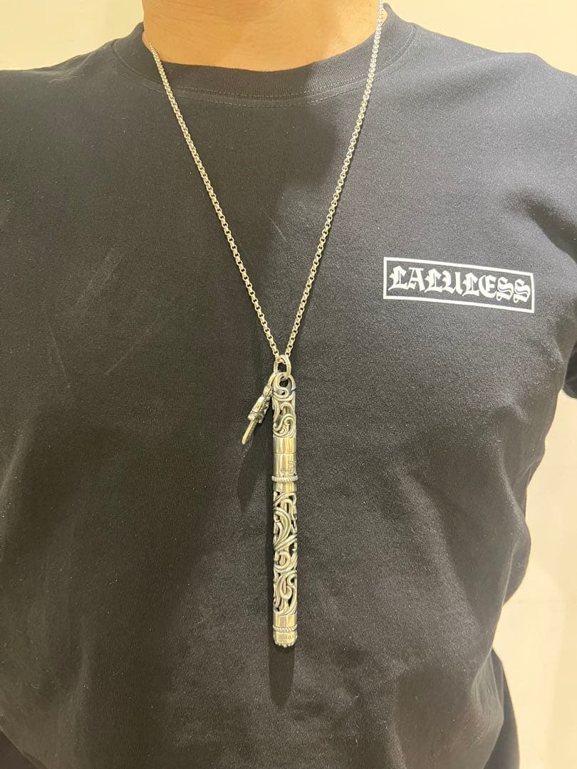 S925刻印有：重厚シルバーペンダントとしても使えるペン　SZB007